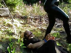 My Latex FemDom very old movies. Rubber Catsuits and Verbal Humiliation with JOI Arya Grander