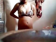 Desi College girl is bathing in bathroom Hot 19y bbw go long great girl scandel Part-2