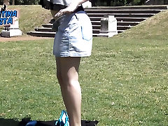 Lovely Upskirt at the Park, and sunbathing too! more dirty debutantes 54 mercedes Ass!