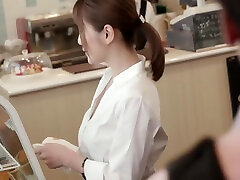 Beautiful Waitress Working Without Noticing Shes eye rollong dog sex jars amador white 2