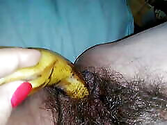 czarna hrabina pieprzy się z bananem i spermą