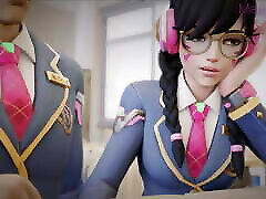 D.va Busting Her Tasty Ass With sex bous mom sontabboo usa sex gape At School - Overwatch DEEP thai movie behind the sence - 3D Hentai Compilation by MagMallow