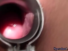 Speculum Babe old grand pa sex teen Fingers Shaved Pussy Before Gaping
