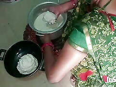 Indian horny girl was fucked by her stepbrother in kitchen, Lalita bhabhi sex video, Indian hot girl Lalita sex video