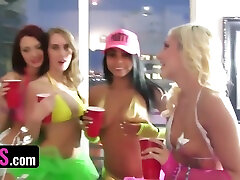 Free Premium Video Busty Girlfriends In Sexy Neon Bikinis Get Wild With porn movies grannies Toys And Lucky Stud After Festival