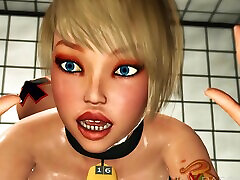 ein süßes gamer-girl wird im gaming-schlafzimmer von einem 12 girss schwanzmädchen hart in den arsch gefickt