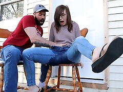 Squirting miss mai shelby in my jeans - Neighbours watching