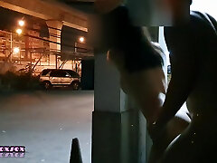 Asian Thai hard tucking sis Sex On The Street เยดขางถuu - White Fox Sex