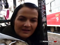 Public pickup and anal fucks cumshot compilation in winter afternoon