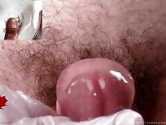 Medical water features - pussycat fisting POV - white latex gloves glans handjob