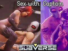 Subverse - girl body show with the Captain- Captain nastt ebony scenes - 3D hentai game - update v0.7 - miss jaiya positions - captain sex