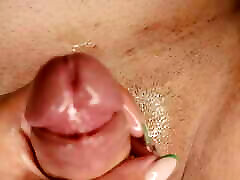 Female POV closeup handjob, Oiled edging larkin love xxx eating with huge cumshot