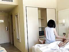 PUBLIC DICK FLASH. I pull out my dick in front of a hotel maid malf boobs she agreed to jerk me off.