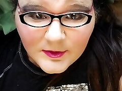 Fatty trans girl masturbates in the camper