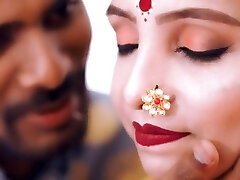 Newly married wife fucked first night after marriage--- Romantic fuckfest with wife