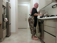 My Thick Ass step-mother wanted to stay home alone with me.