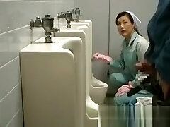 Asian nymph is cleaning the wrong public
