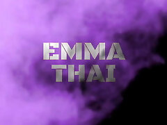 Emma Thai Doing Hot Tease and Twat Play on Bed