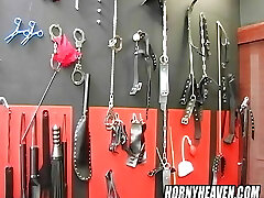 Two college friends are punished by their teacher after class