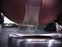 Freckled ginger slut enjoys getting trussed up by her wild domina