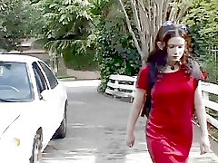 Young neighbor tempts granny to have dildo sex together