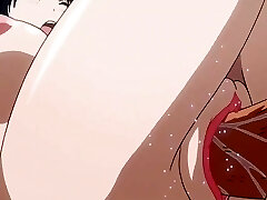 Kakyshi Dere is a horny school lady that chooses dick over classes - Hentai