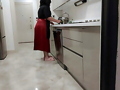 When my father is not at home, my stepmom attempts to turn me on.