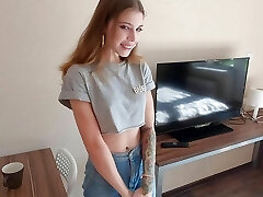 Step Brother Cum Twice With His New Step Sister-in-law