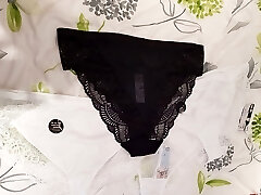 Trying on my new truly big panty's