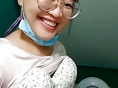 Toilet Asian doll pee