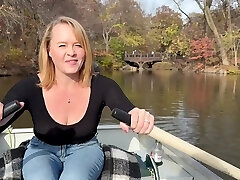 Rowing In My Watch-through Shirt In Public Then Masturbated Firm