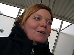 Picked up big belly fatty gets pounded in the shower