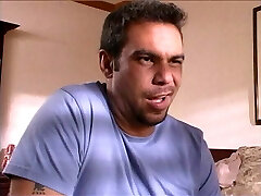 Sexy blonde with perfect fake tits is pulverized from behind by big cock on sofa