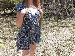 Hot wifey wanted to have sex in the forest