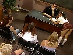 Hannah Harper Gets Drilled In Front Of College Class