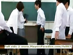 Akiho Yoshizawa innocent Chinese teacher does suck off