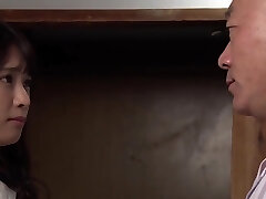 Asian Stunner And Her Teacher, Censored Porn