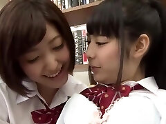 Japanese girls with fantastic nipples sharing semen