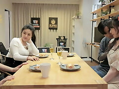 Hot Foursome Fuck-fest! Asian Couples Interchange! No Condom, Creampie - Asian amateur