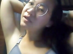 Asian woman at home alone and bored masturbates 16