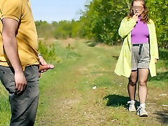 A day in the life of an hindi exhibitionist and a stranger. Huge-titted passer-by gets a mouthhole of spunk today. XSanyAny