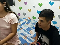 MY STEPBROTHER WON'T LET ME DO MY HOMEWORK AND Plows ME UNTIL HE Jizzes