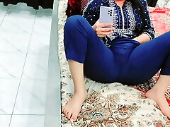Sister In Law Observing Porn On Mobile Caught And Fucked By Stepbrother With Hindi Audio