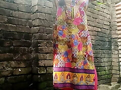 Young girl is bathing in bathroom.  Hot girl is fingering tight cunny and peeing in the bathroom. 