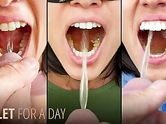 Toilet for a Day - 24h of piss swallowing