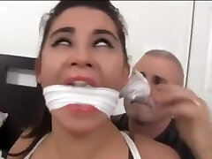 Sexy MILF really likes being roped up