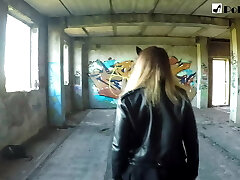 Painting graffiti, penetrating a guy and getting cum on my pecs