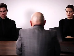 Evil step brother dominates his sister