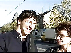 reporter pulverizes ugly milf for information