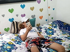 MY STEPBROTHER DIDN'T WANT TO ACCOMPANY ME TO THE POOL TO Penetrate ME AND Jizz ON MY FACE